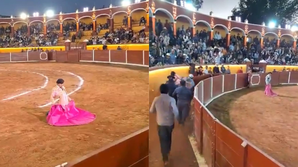 Torero Alberto Ortega sufrió grave cornada en la cara y se debate entre