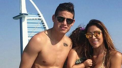 Daniela Ospina y James Rodríguez