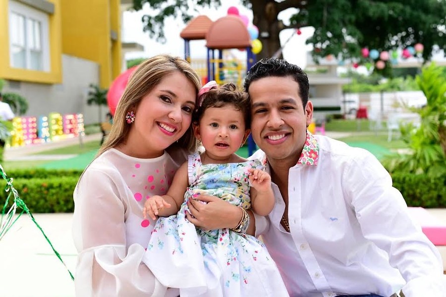 Martín Elías y familia