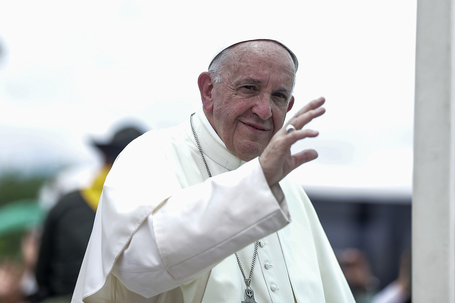 Papa Francisco en Villavicencio. Foto: Colprensa/Diego Pineda