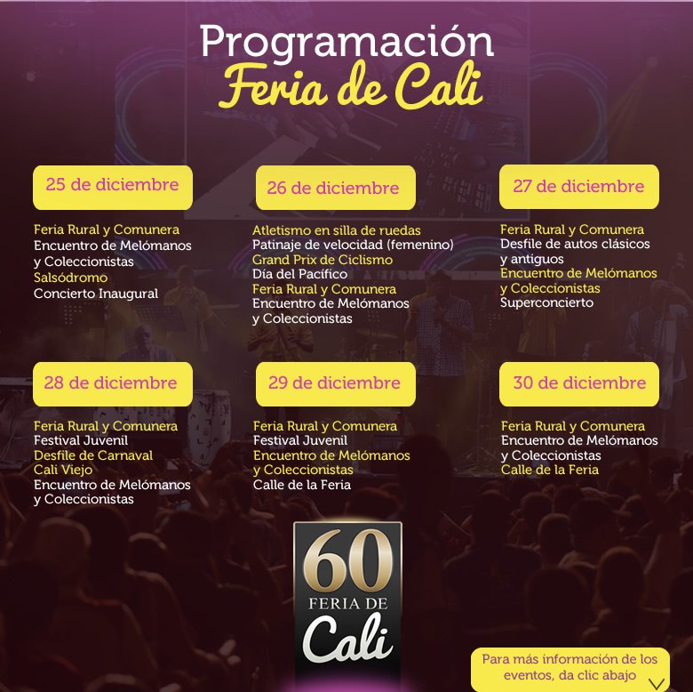 Conozca La Programación De La Feria De Cali | Tropicana Colombia