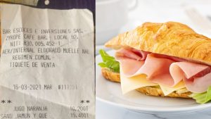 ¿Qué tal eso? Usuario denunció excesivo costo de sándwich en El Dorado