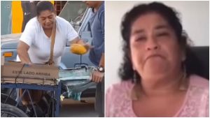 Mujer que destruyó puesto de verduras se pronunció