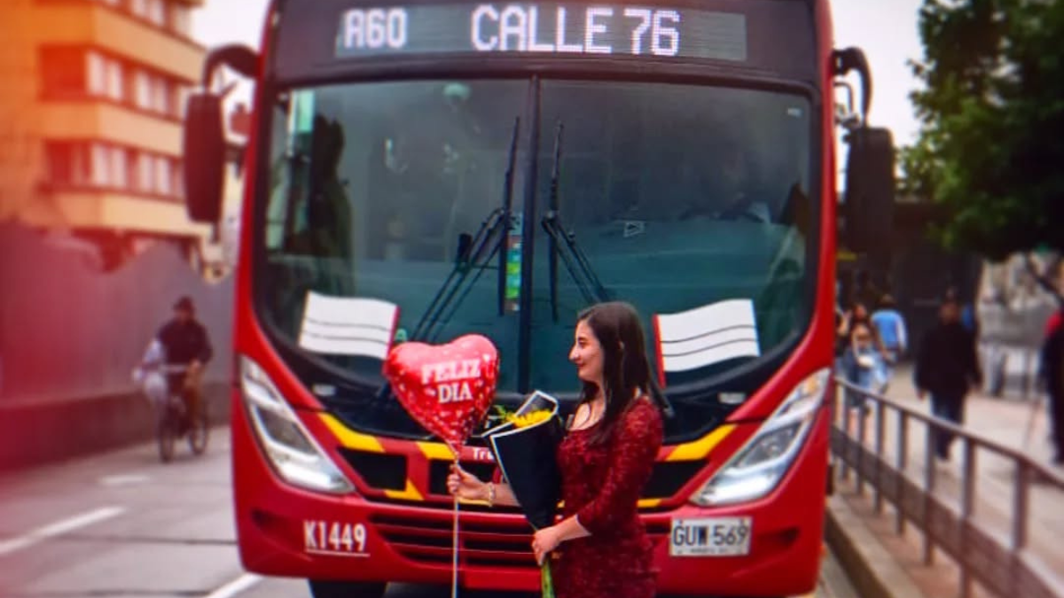 Mujer casada con Transmilenio